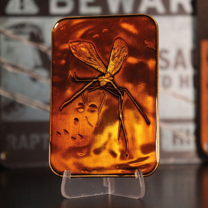 Jurassic Park Collector Metal Ingot - Mosquito in Amber