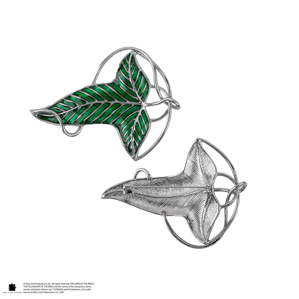 Lord of the Rings Christmas Bauble with Lórien Leaf Brooch