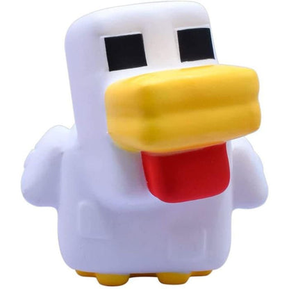 minecraft figurine anti stress mega squishme serie 3 poulet just toys