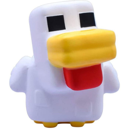 minecraft figurine anti stress mega squishme serie 3 poulet just toys
