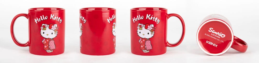 Mug thermoréactif Hello Kitty « Rouge Kimono » – 320 ml