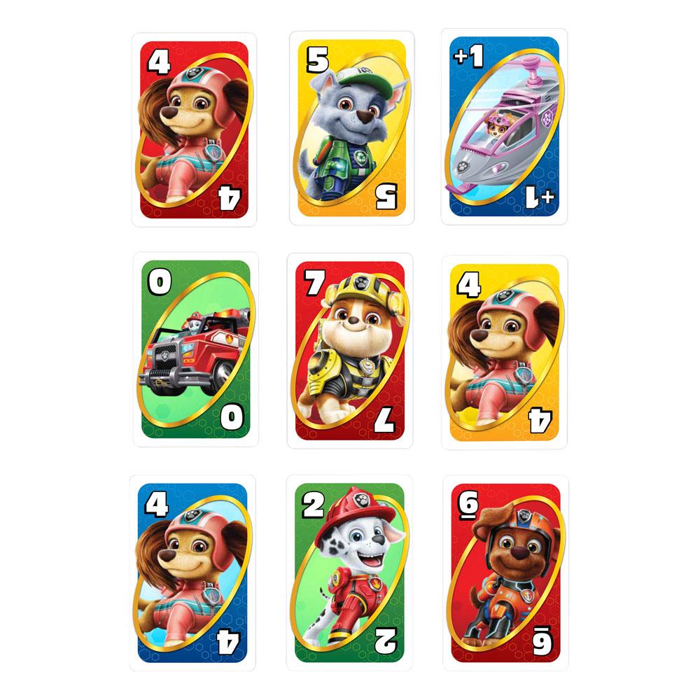 jeu de cartes uno junior la patpatrouille mattel
