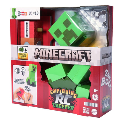 figurine r c minecraft exploding creeper mattel