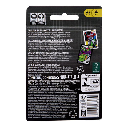 UNO Flip! Card Game - Transformers 