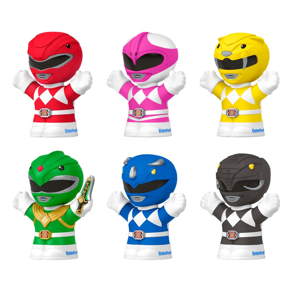 little people collector mighty morphin power rangers 6 pack fisher price