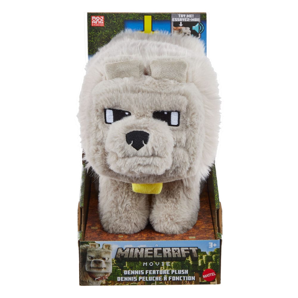 Minecraft: The Movie Sound Plush - Dennis the Wolf