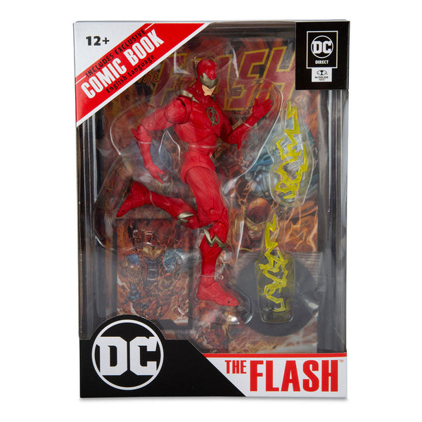 De Flash met stripverhaal De Flash (Punchers-pagina)