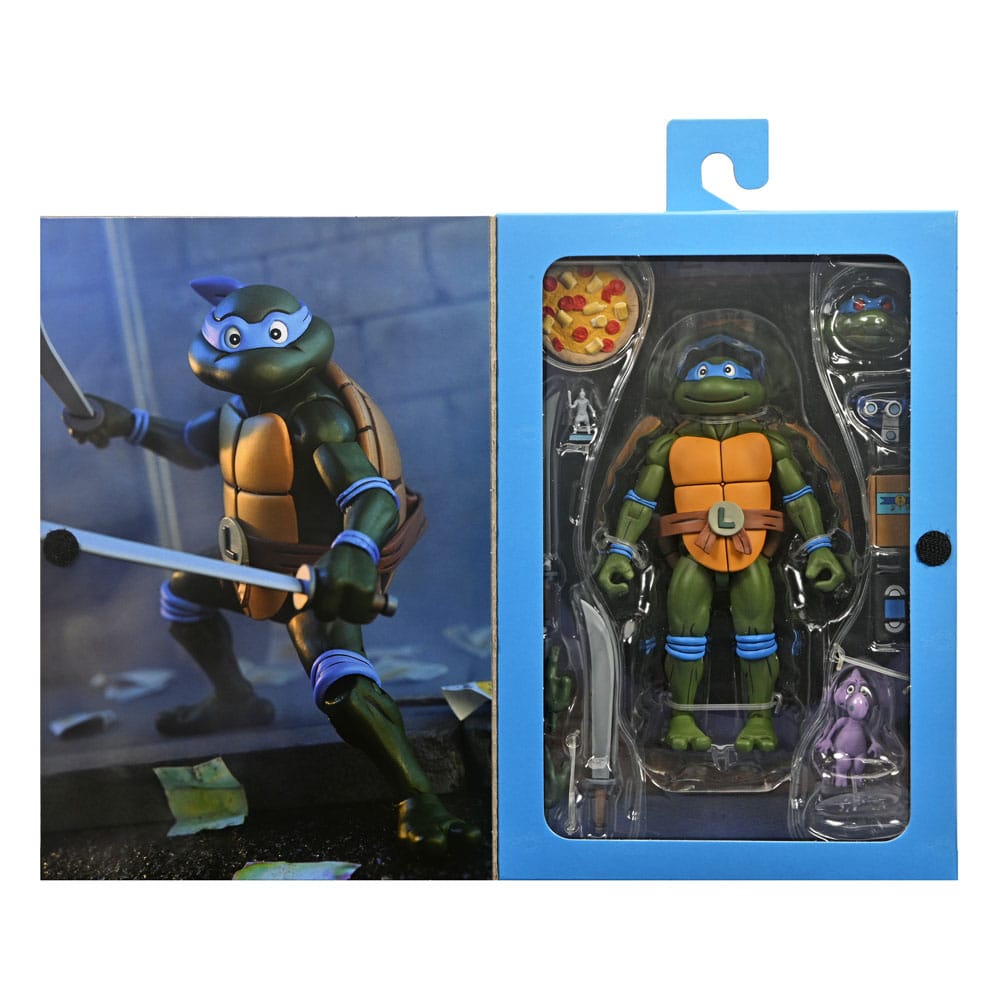 teenage mutant ninja turtles cartoon 7 scale action figure ultimate leonardo neca