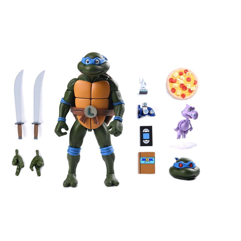 teenage mutant ninja turtles cartoon 7 scale action figure ultimate leonardo neca