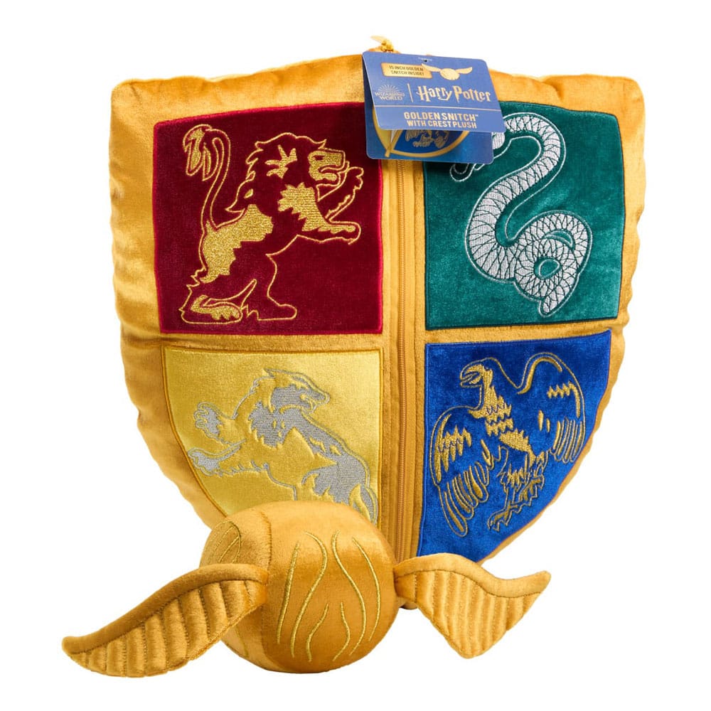Harry Potter Plush - Hogwarts Crest and Golden Snitch
