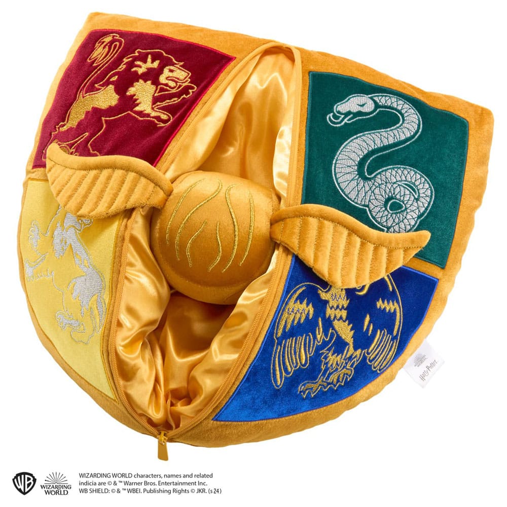 Harry Potter Plush - Hogwarts Crest and Golden Snitch