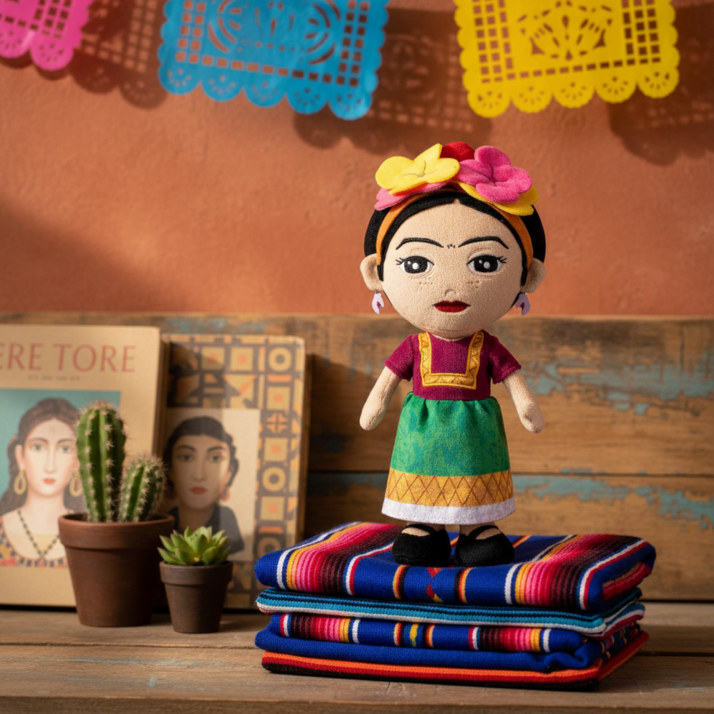 Frida Kahlo pluche speelgoed