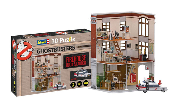 Ghostbusters 3D-Puzzle – Feuerwehrhaus mit Haken und Leiter 