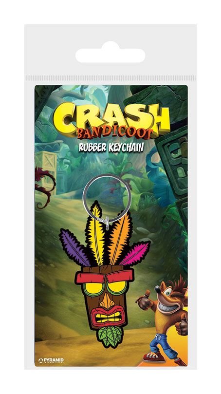 Crash Bandicoot Aku Aku Keychain