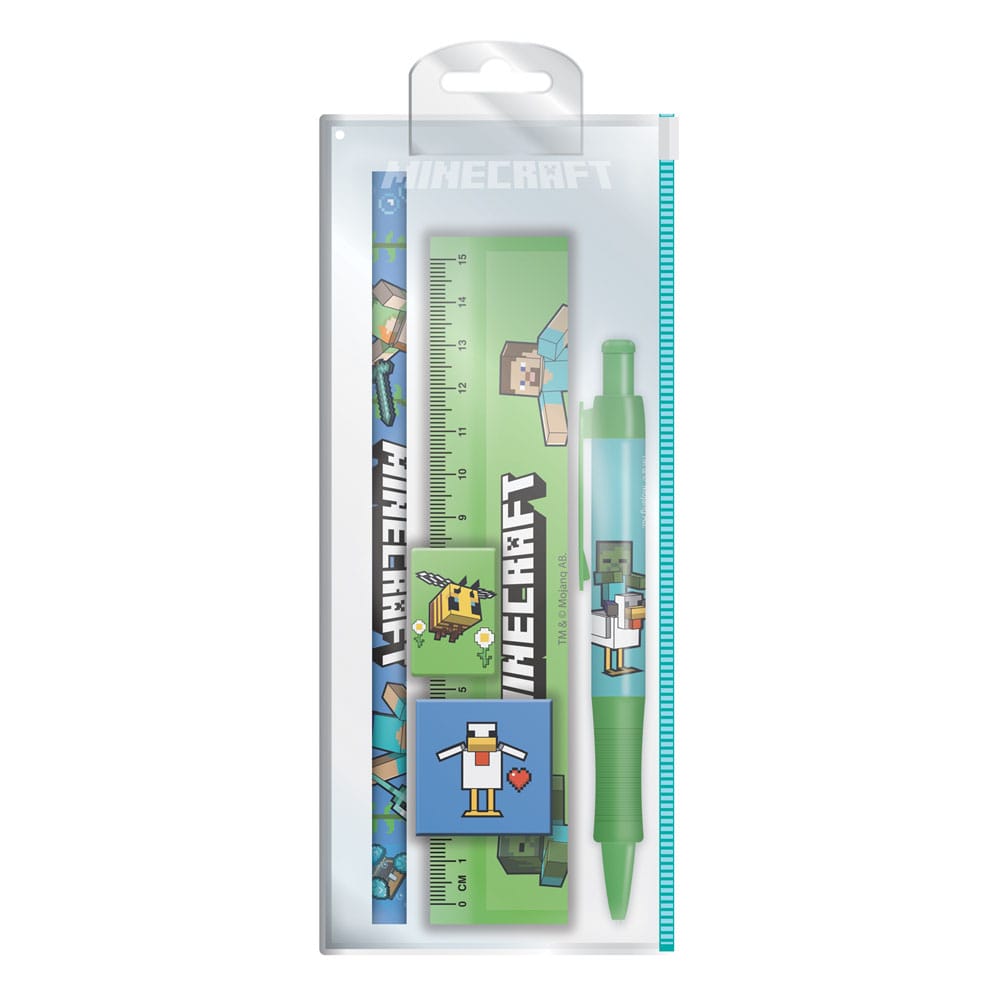 Set papeterie Minecraft - 5 pièces