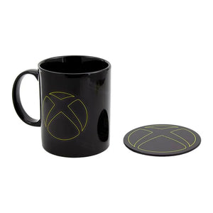 Xbox-Tasse mit Metall-Untersetzer