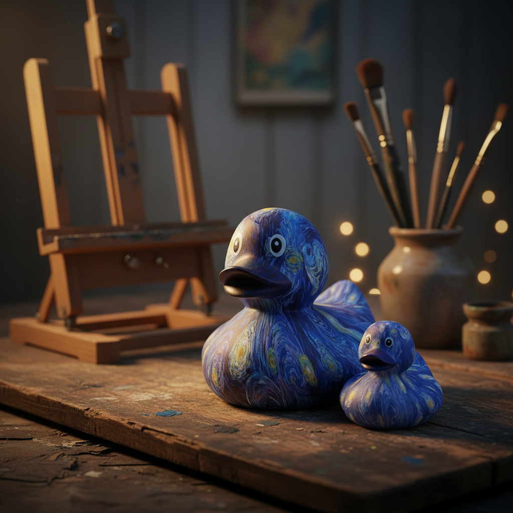 Duck Starry Night Vincent Van Gogh XL