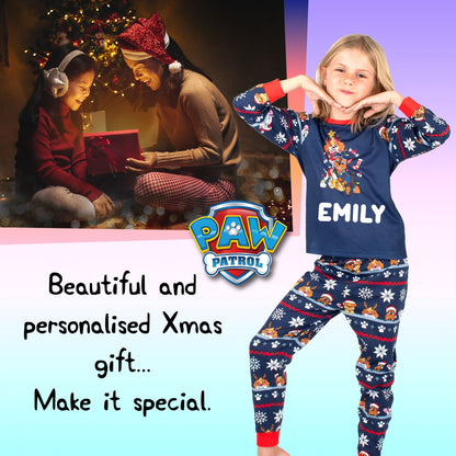 Paw Patrol Personalised Pyjamas - DARK BLUE