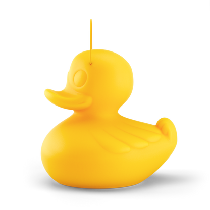 Yellow floating duck night light for kids by Goodnight Light