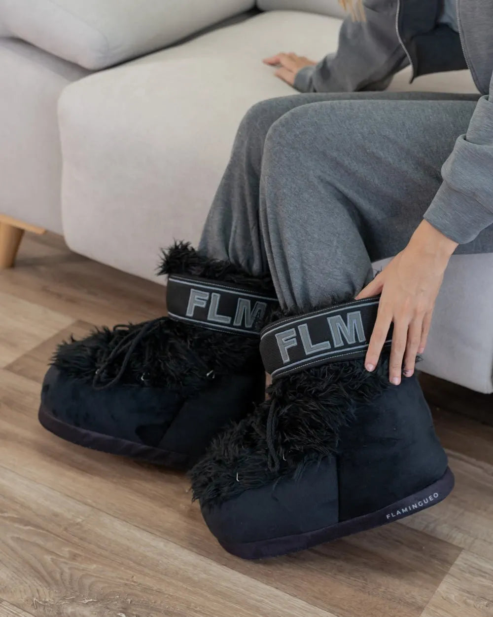 Zapatillas de andar por casa - YETIS BLACK