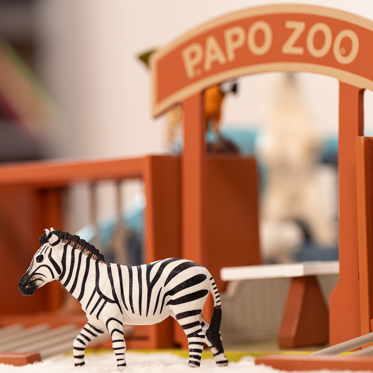 Male Zebra Figurine
