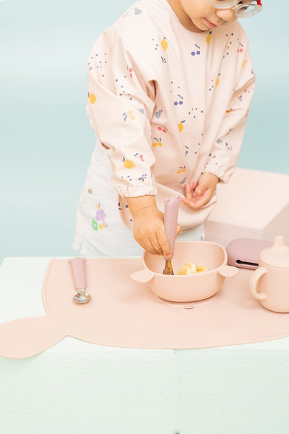 Zoe the Koala Cutlery Set with Silicone Case Mauve