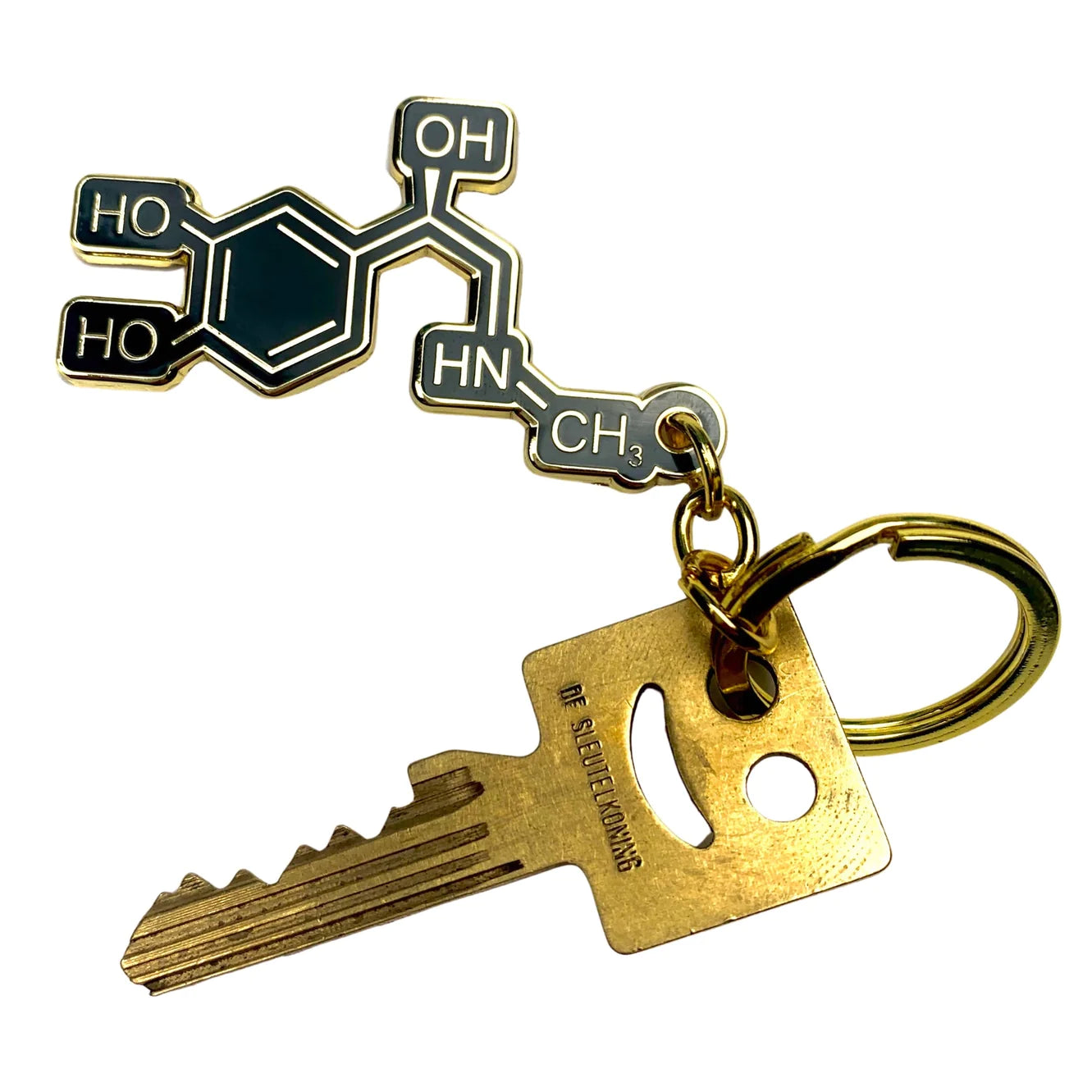 Adrenaline Molecule Keychain
