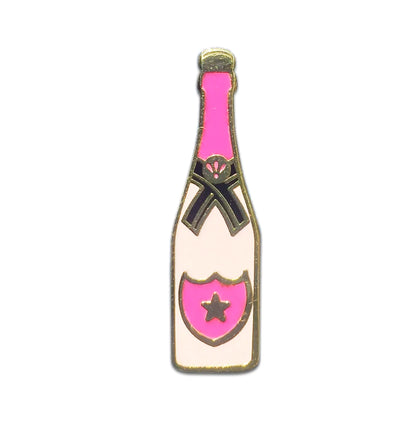 Rosé Champagne Bottle Pin