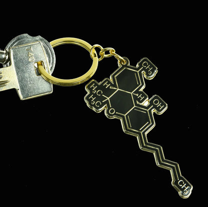 THC Molecule Keychain