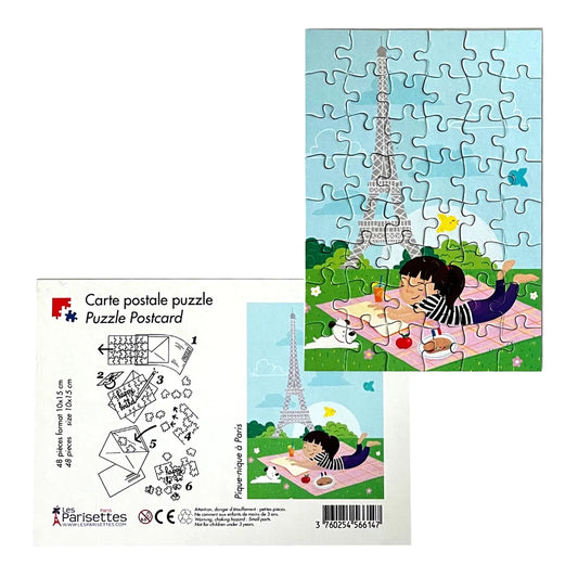 Puzzle Postcard Paris Picnic