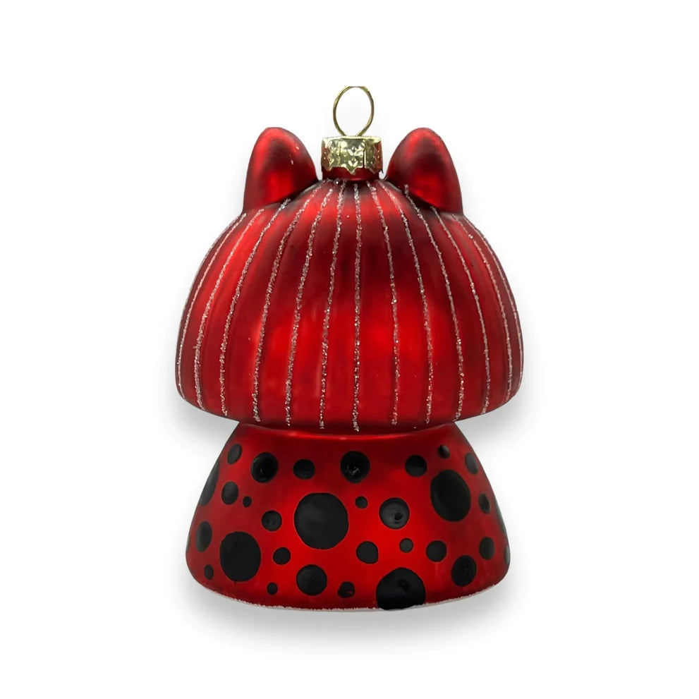 Yayoi Kusameow Kusama Cat Calico Christmas Bauble