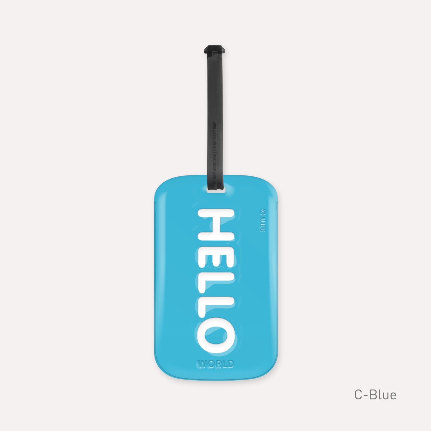 Hello luggage label