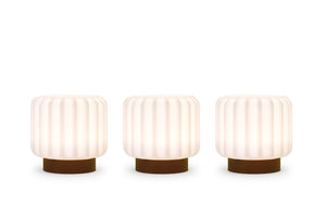 3 wiederaufladbare Dentelles Lampen