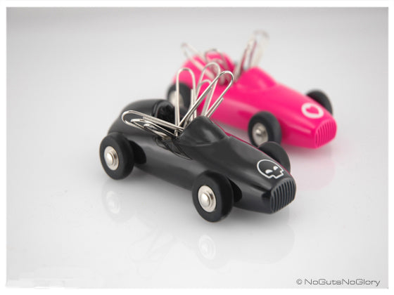 Magnetische Papercliphouder Zwarte Auto met Schedel