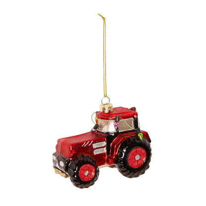 Red Tractor Christmas Bauble