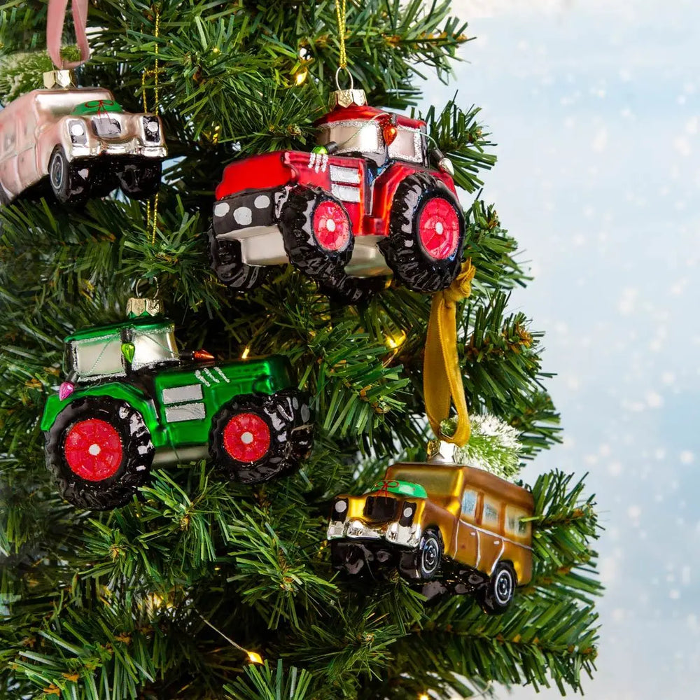 Groene kerstbal van 4x4 cm