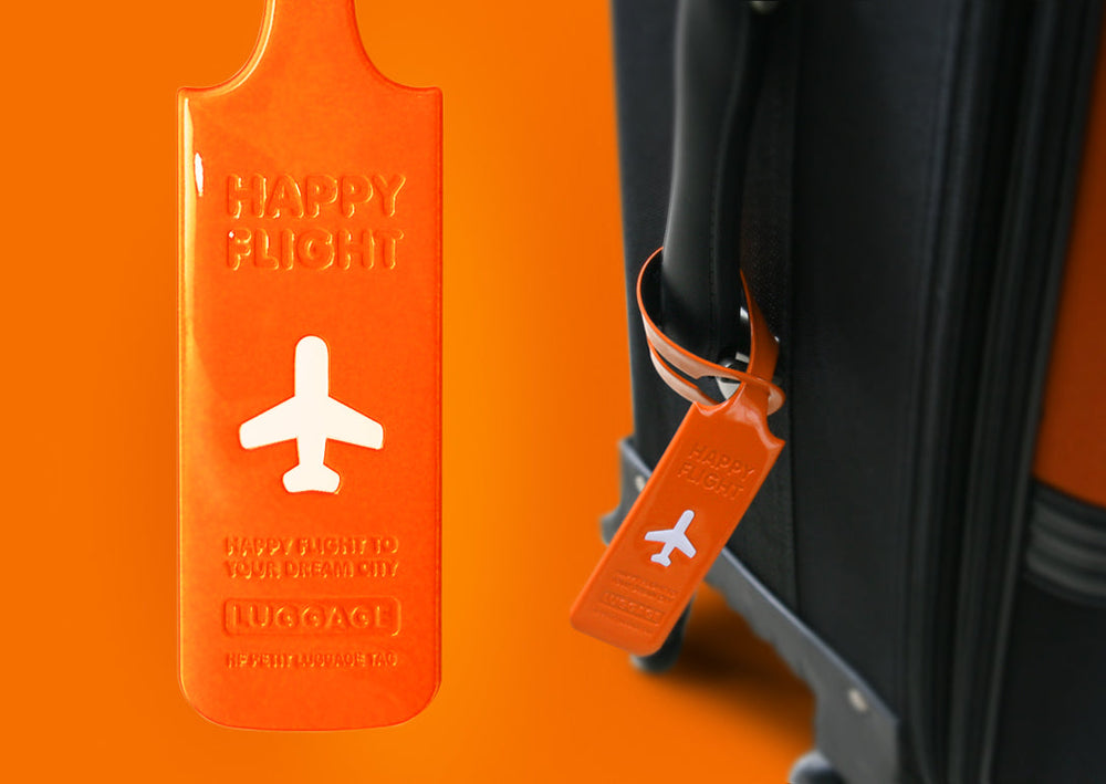Bagagelabel Happy Flight