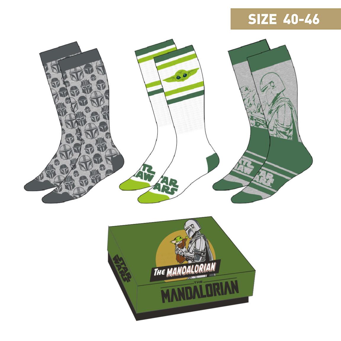 Star Wars: The Mandalorian pack 3 paires de chaussettes Mandalorian Cerdá