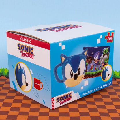 Coffret Cadeau Sonic - Mug 3D et Puzzle