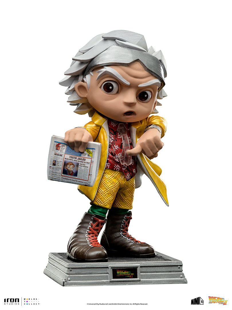 Iron Studios Figurine Mini Co. Doc Brown Retour vers le futur BTTF Funko