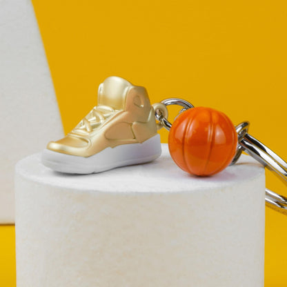 Orange Basketball key ring