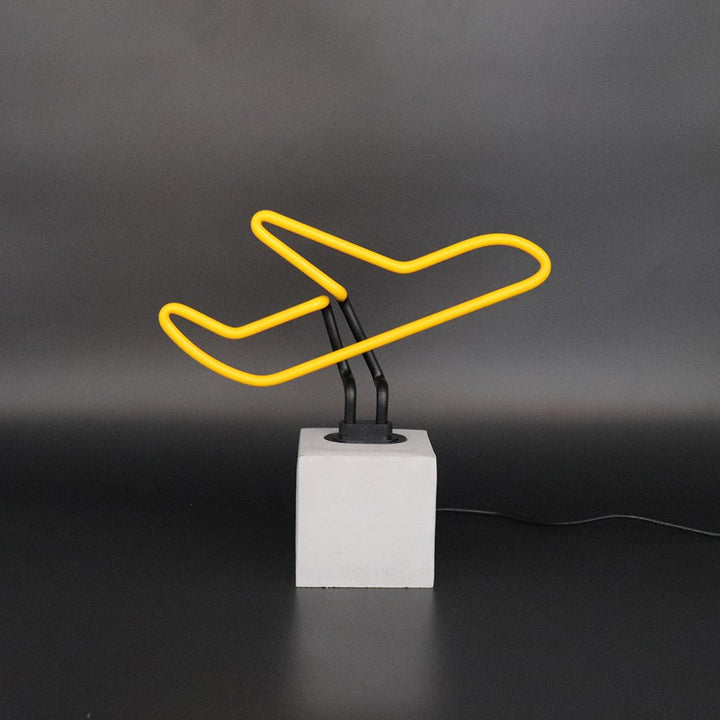 Neon plane lamp