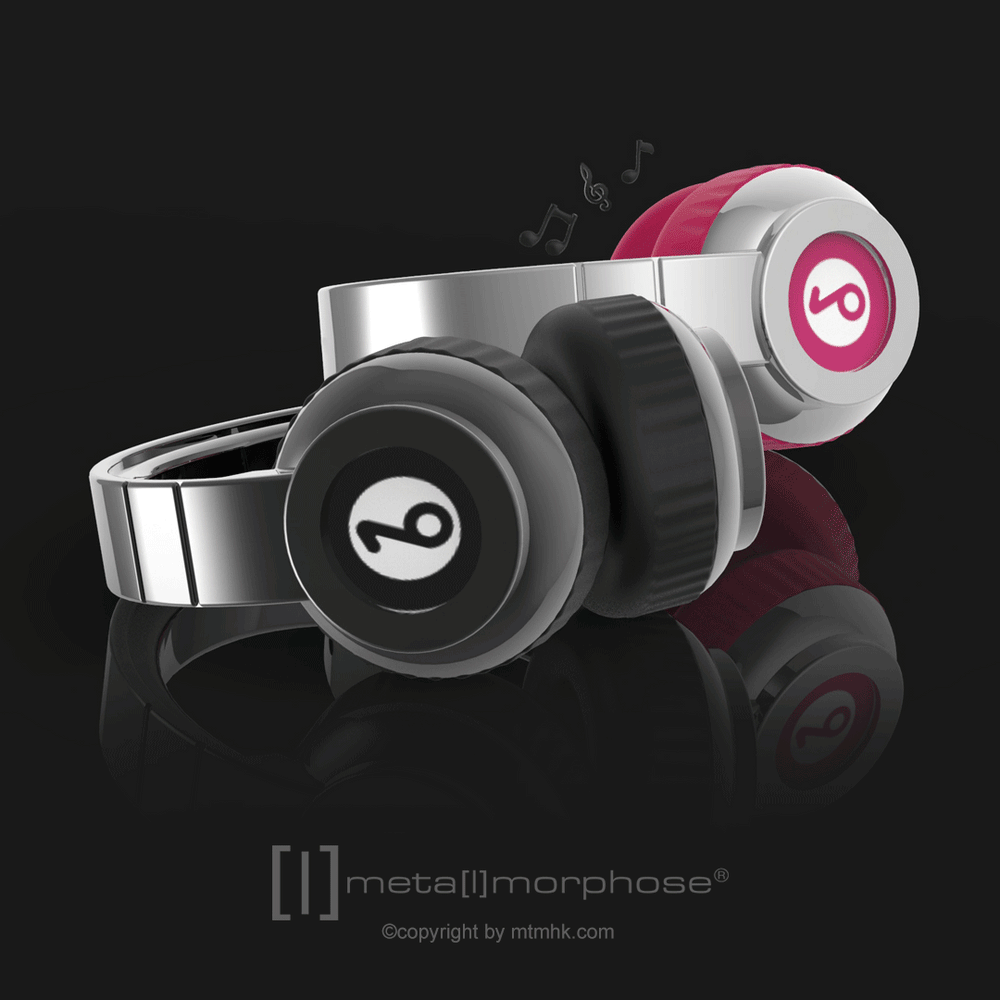Keyring Pink Headphones