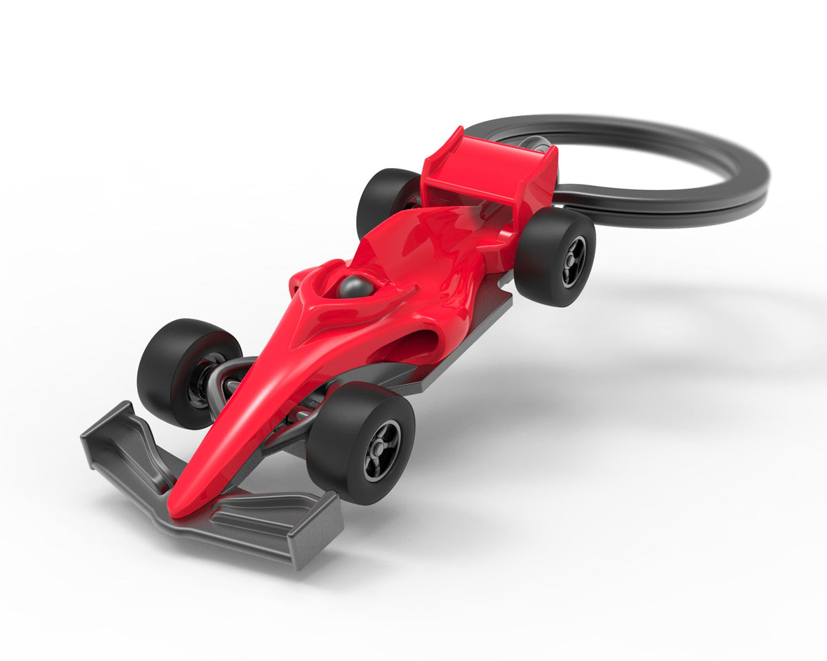 Red F1 car key door