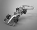 Keyring F1 Car Argent
