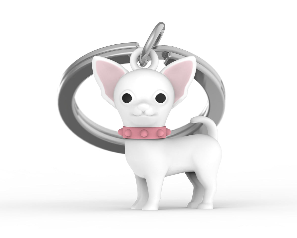 White chihuahua key door