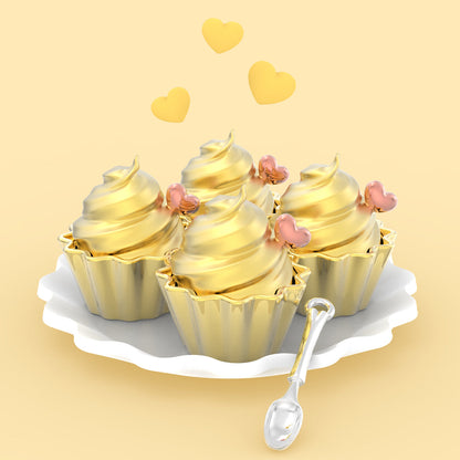 Porte clés Cupcake Doré