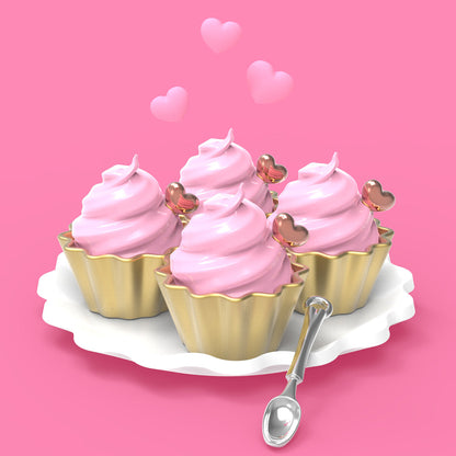 Porte clés Cupcake Rose