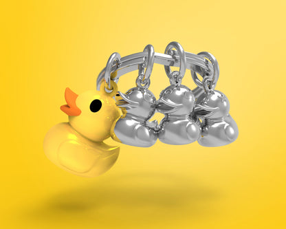 Porte clés Famille Canard Jaune Meta[l]morphose | Boutique d'objets cadeaux designs kokochao.com