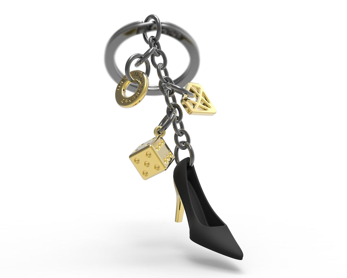 Black charm key door